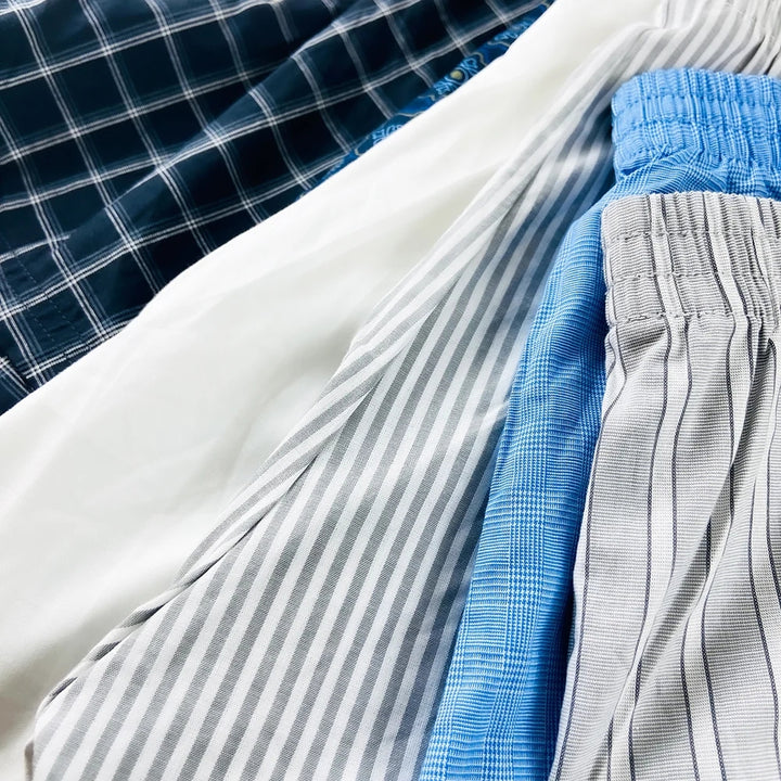 Mens Soft Breathable Cotton Woven Trunk Boxer Wholesale