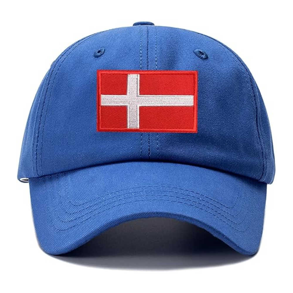 Embroidered Denmark Flag Patch Baseball Cap Wholesale