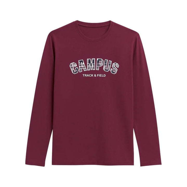 Mens Full Sleeve Crew Neck Jersey Cotton Embroidery T-Shirt