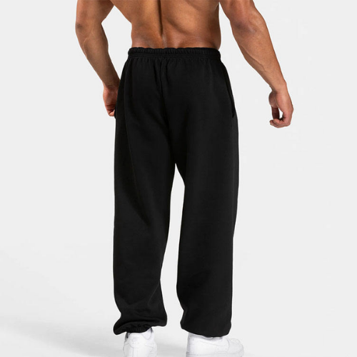 Custom High Quality Loose Fit Heavyweight 100% Cotton Fleece Jogger Workout Gym Running Straight Leg Oversized Men Sweatpants