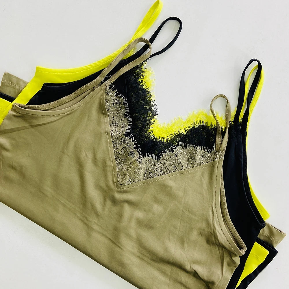 Womens Lace Top with Spaghetti Straps Bulk Supplier