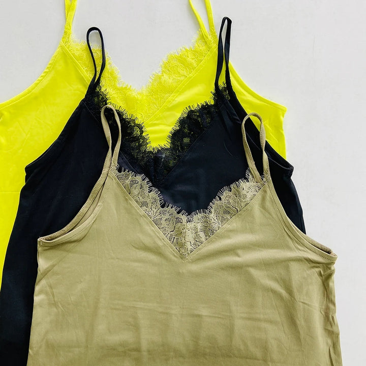 Womens Lace Top with Spaghetti Straps Bulk Supplier