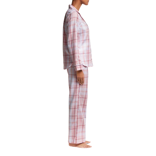 Women's Polyester Spandex Pajamas Checkered Nightgowns