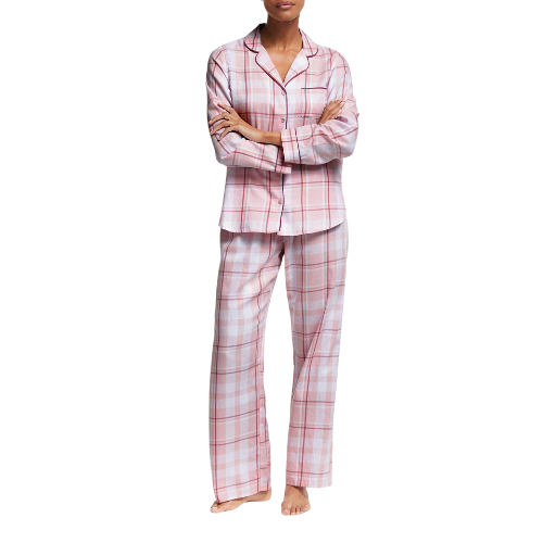 Women's Polyester Spandex Pajamas Checkered Nightgowns