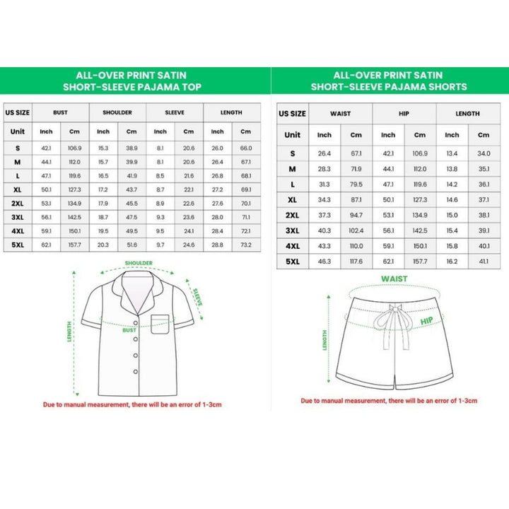 Brugerdefineret logo, stribet silkeagtig satinpyjamas med korte ærmer og shorts til piger og kvinder 