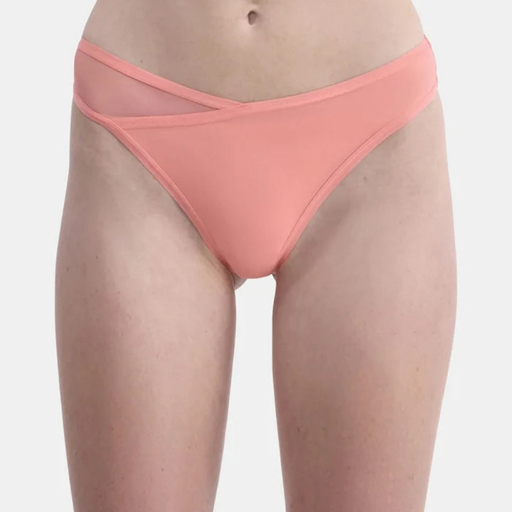Womens Micro Minimal Coverage Tag-Free Thong Panty