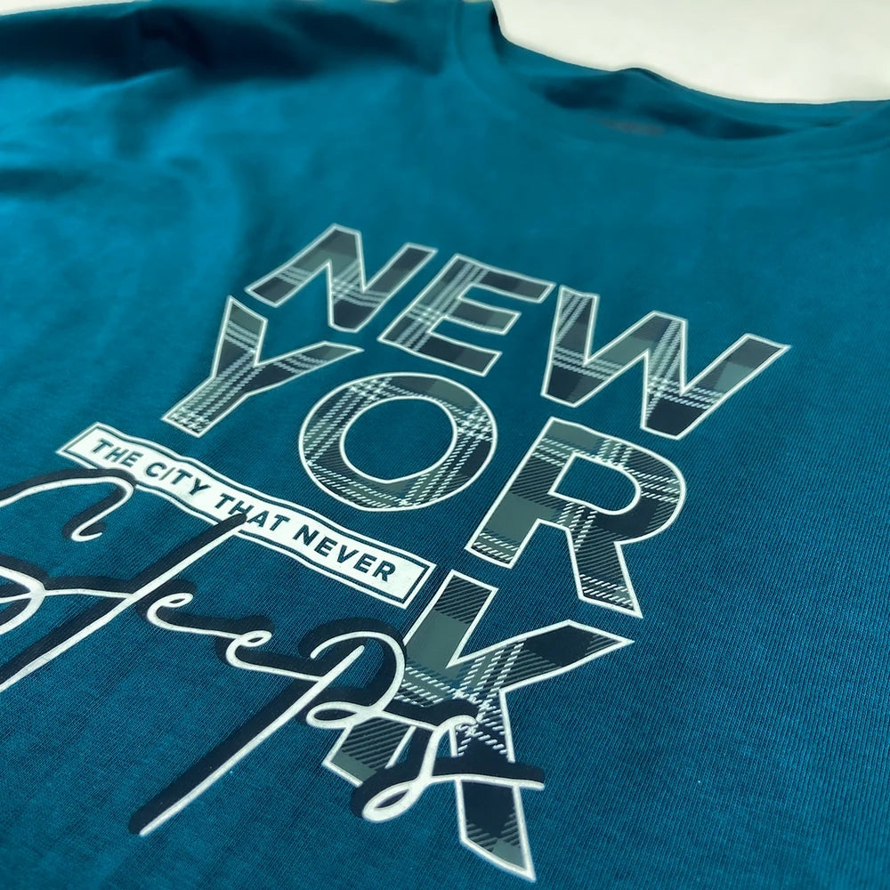 Mens Full Sleeve Crew Neck Jersey Cotton Printed T-Shirt Wholesale