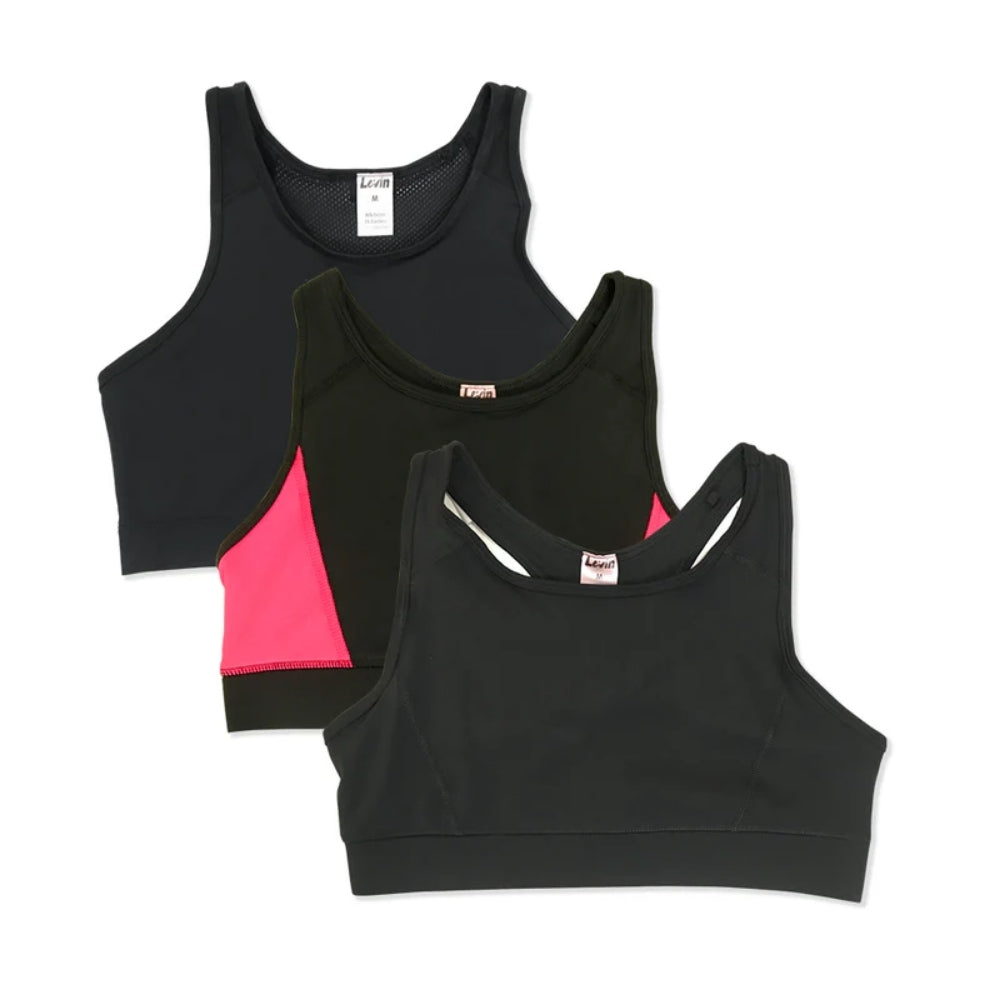 Womens Non Padded Racerback Compression T-Back Sports Bra Wholesale