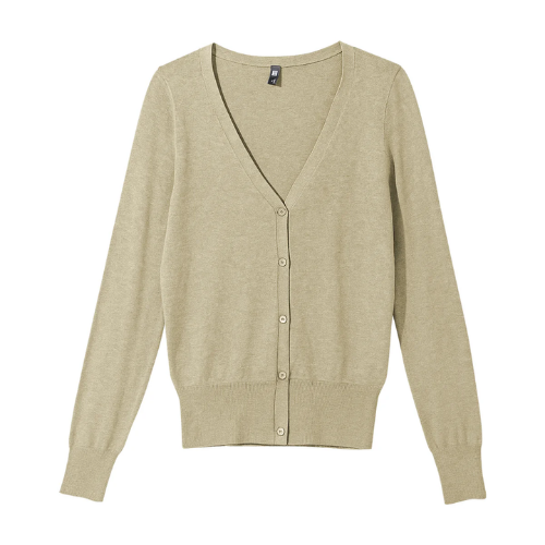 Womens Classic V-Neck Button-Down Long Sleeve Cardigan Sweater