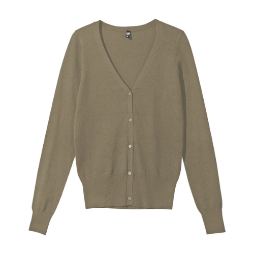 Womens Classic V-Neck Button-Down Long Sleeve Cardigan Sweater