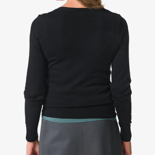 Womens Classic V-Neck Button-Down Long Sleeve Cardigan Sweater