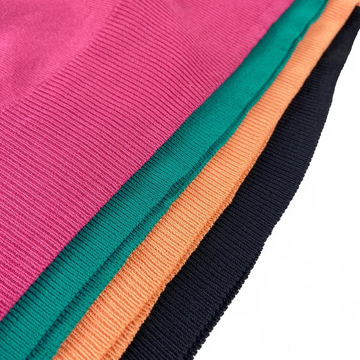 Womens Soft Knit Puff Short Sleeve Ribbed Pullover Top