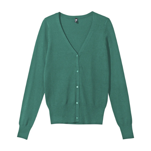 Womens Classic V-Neck Button-Down Long Sleeve Cardigan Sweater