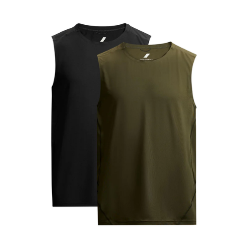 Men’s Compression Fit Sleeveless Athletic Tank Top