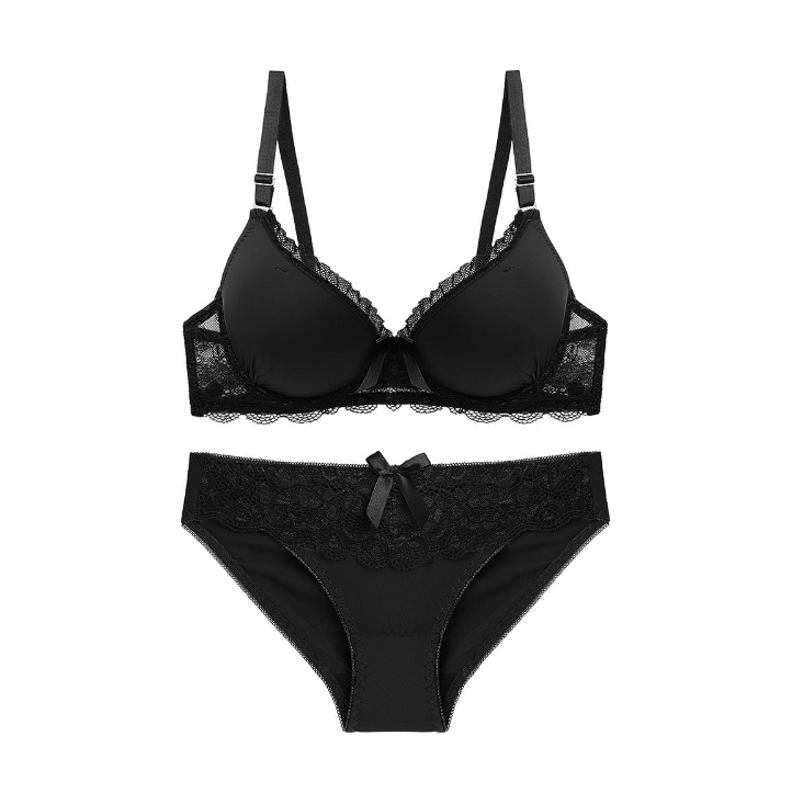 Sexet undertøjssæt med bh og trusser til kvinder 
