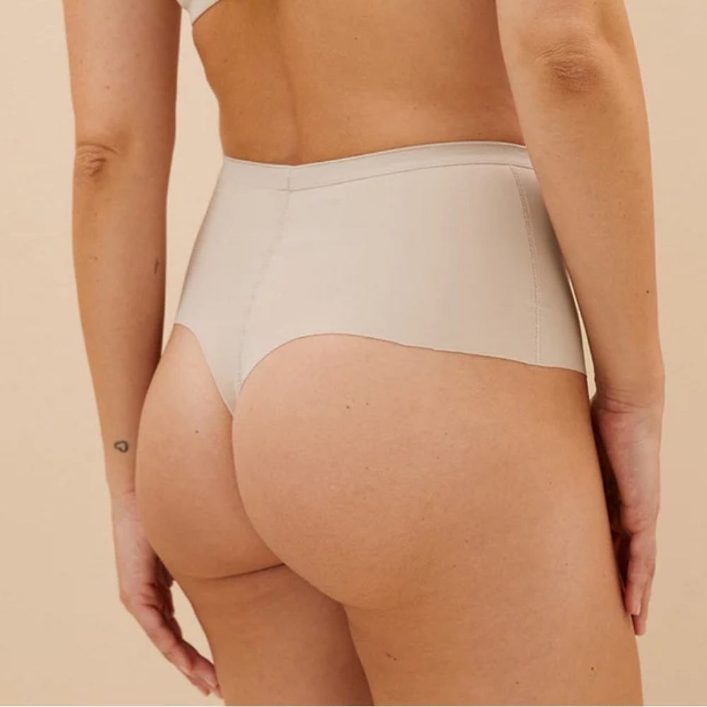 Women’s Solid High Waisted Seamless Thongs