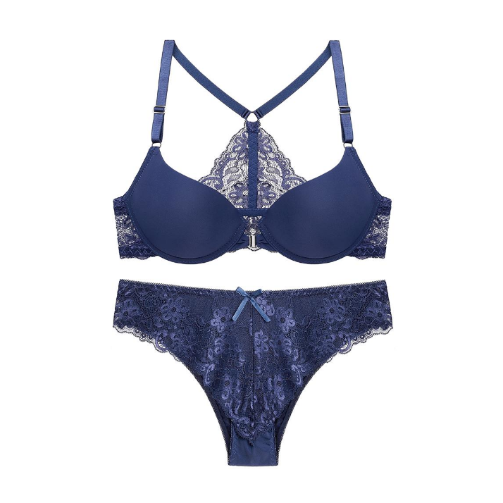 Sexet undertøjssæt med bh og trusser til kvinder 