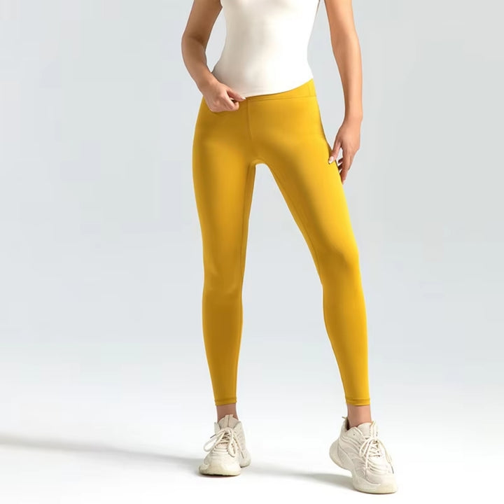 Engros kvinders numseløft yogabukser med høj talje, fitnessbukser med overtøj, tætsiddende lange yogaleggings 