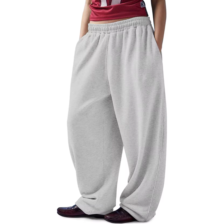 Autumn and Summer High Quality Sweatpants Women's Loose Baggy Fit Pants Low Waist Streetwear Pants with Pipings for Ladies Dance